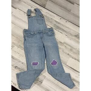 Overalls Sequin Distressed - Cat and Jack - Girls Size Small 6-7 - Very Good Use